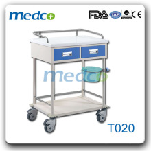 T020 Edelstahl Krankenhaus Trolley